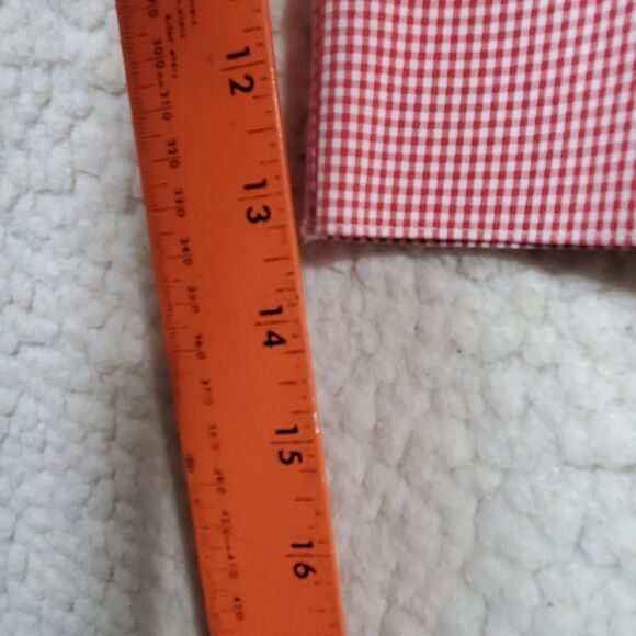 Liz Claiborne Liz Sport Button Up Shirt Top Red Check No-Iron 100% Cotton Size M - Picture 14 of 15